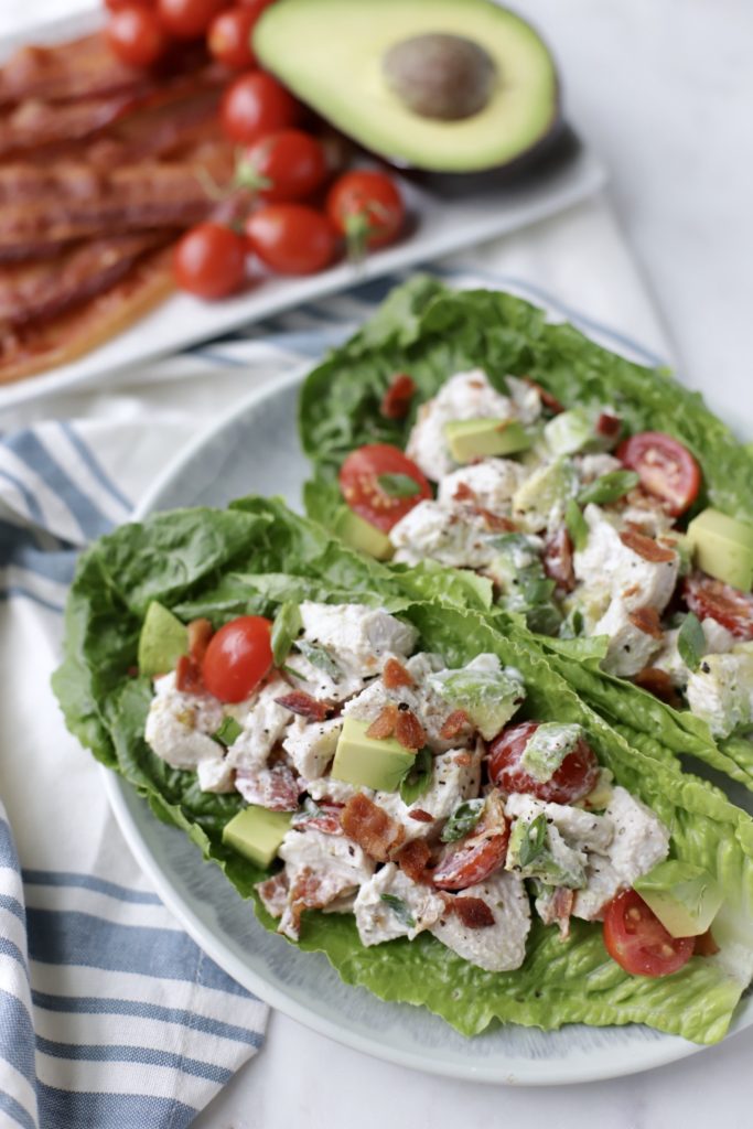 BLT Chicken Salad - 5 Weight Watchers Smart Points | RachelsHealthyPlate.com