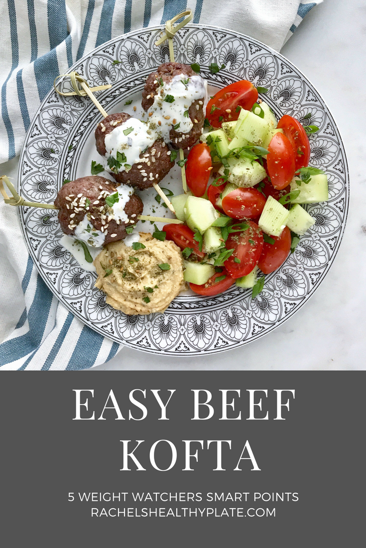 Easy Beef Kofta - 5 Weight Watchers Smart Points | RachelsHealthyPlate.com 