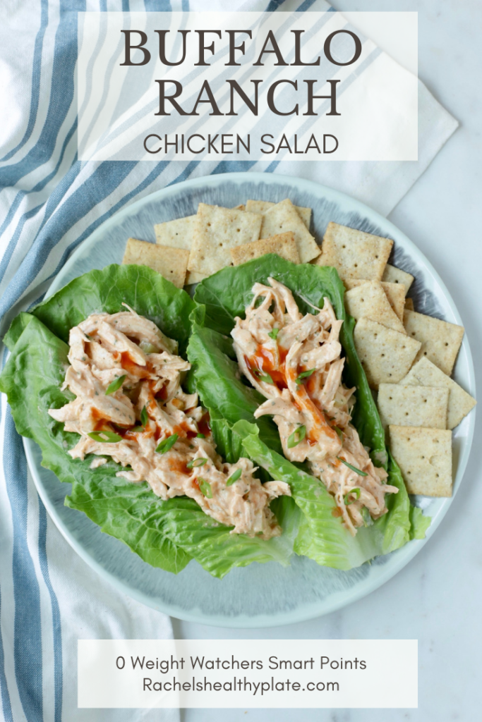 Buffalo Ranch Chicken Salad - 0 Weight Watchers Smart Points | Rachelshealthyplate.com