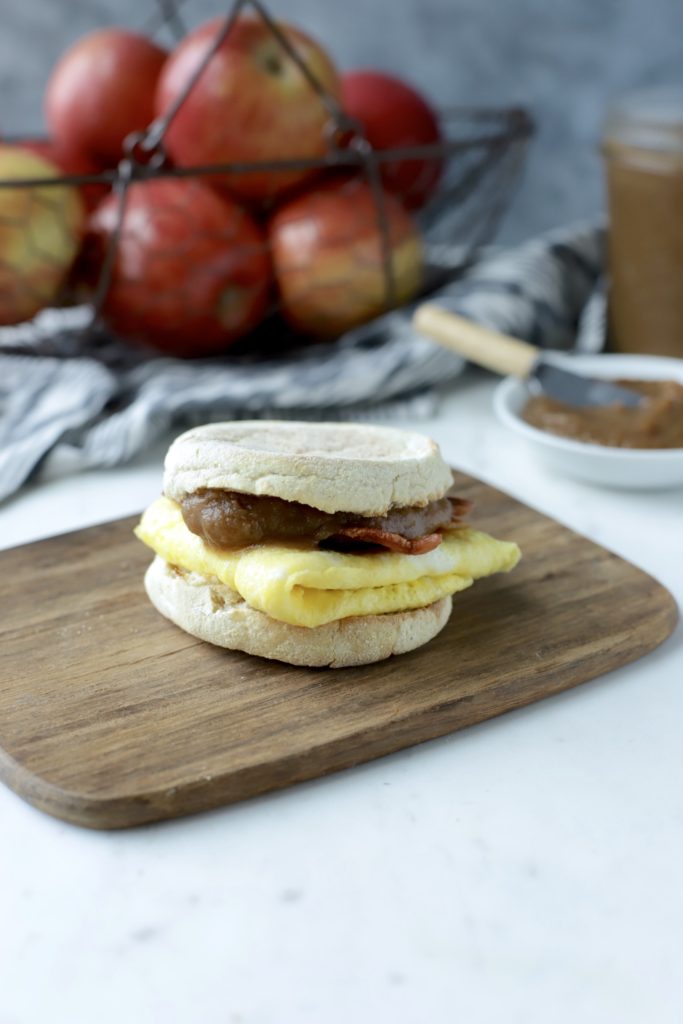 Apple Butter Breakfast Sandwich - 4 Weight Watchers Smart Points | RachelsHealthyPlate.com