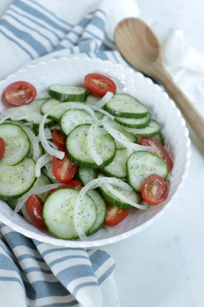 Cucumber Salad - 1 Weight Watchers Smart Point - Rachelshealthyplate.com 