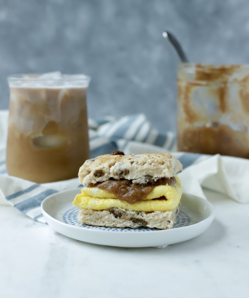 Cinnamon and Sausage Breakfast Biscuits - 5 Weight Watchers Smart Points | Rachelshealthyplate.com
