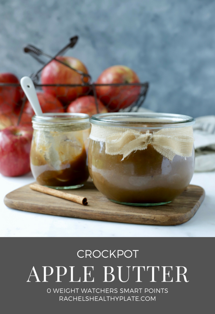 Crockpot Apple Butter - 0 Weight Watchers Smart Points + No Sugar Added | RachelsHealthyPlate.com