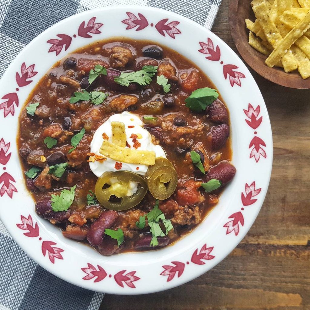 Easy Turkey Chili - 0 WW Smart Points | Rachelshealthyplate.com