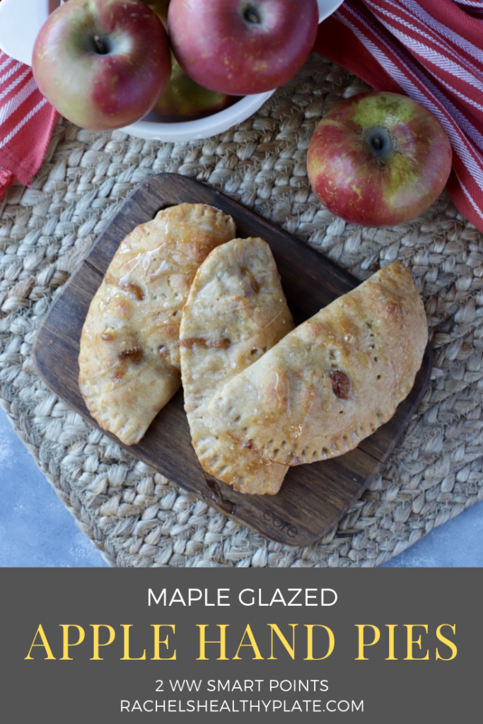 Apple Hand Pies with Maple Glaze - 2 WW Smart Points | Rachelshealthyplate.com