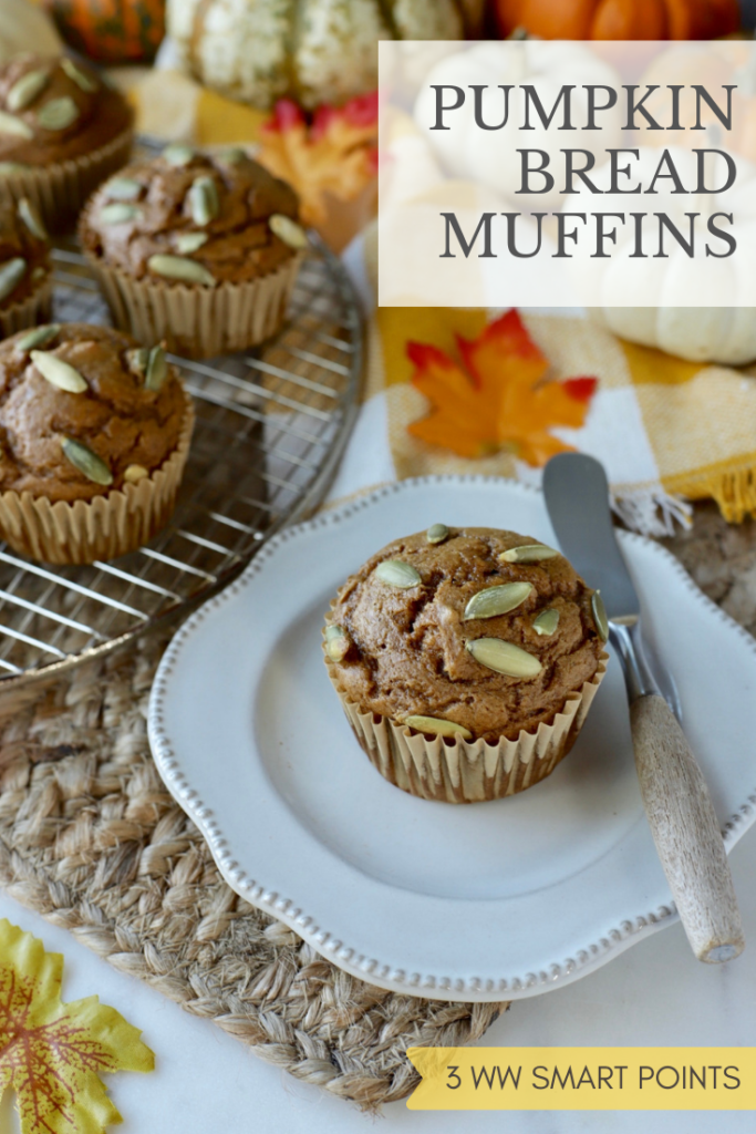 Pumpkin Bread Muffins - 3 WW Smart Points | Rachelshealthyplate.com