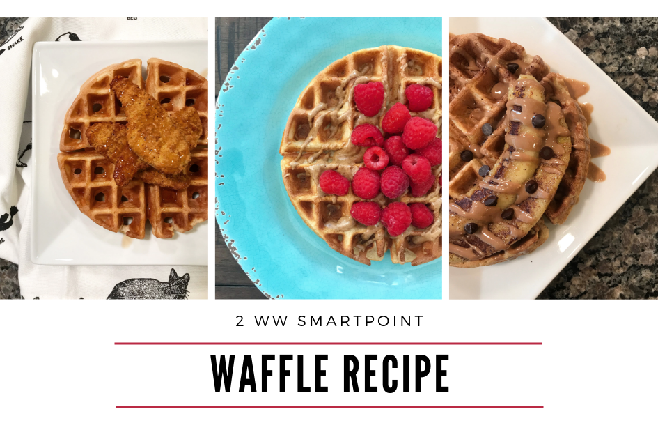 2 WW Smartpoint Waffle Recipe - Recipe by @trackitlikeitshot featured on rachelshealthyplate.com