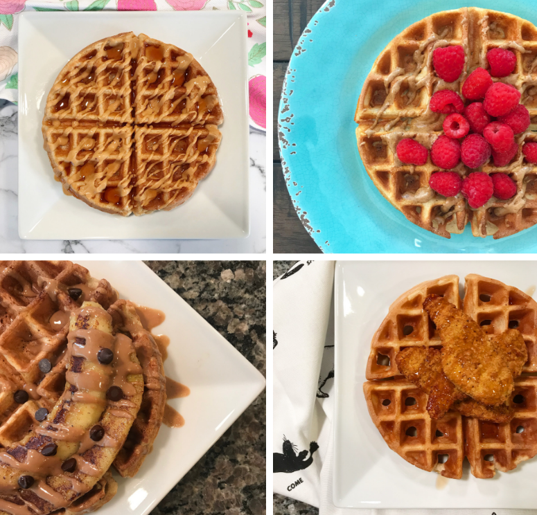 2 WW Smartpoint Waffle Recipe - Recipe by @trackitlikeitshot featured on rachelshealthyplate.com