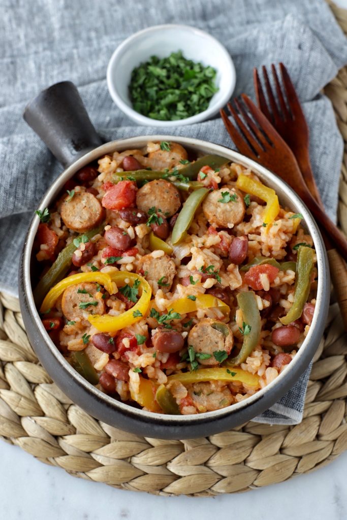 One Pot Red Beans & Rice | Quick & Easy | 230 Calories & 6 WW SmartPoints | Rachelshealthyplate.com | #ww #smartpoints #healthyrecipe