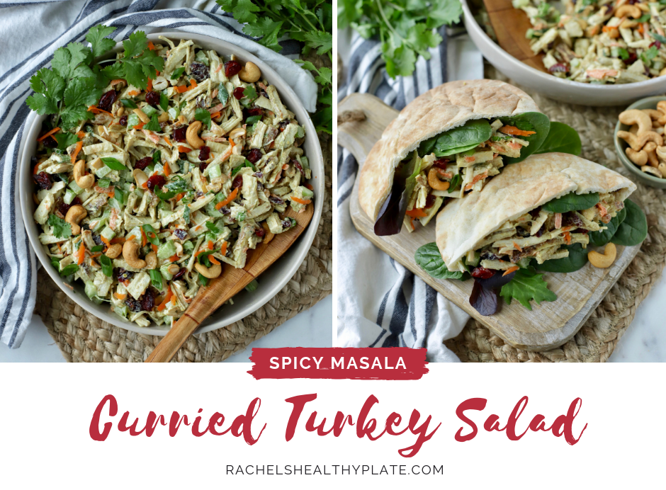 Curried Turkey Salad - Quick and Healthy! | Rachelshealthyplate.com