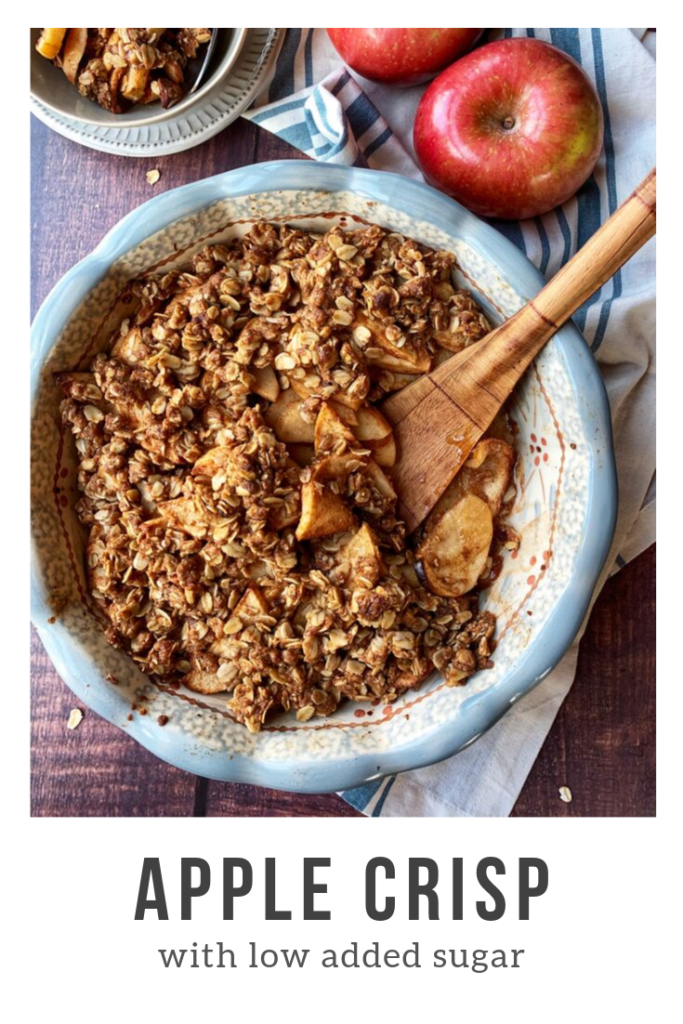 Apple Crisp with Low Added Sugar | WW Points Included | Rachelshealthyplate.com