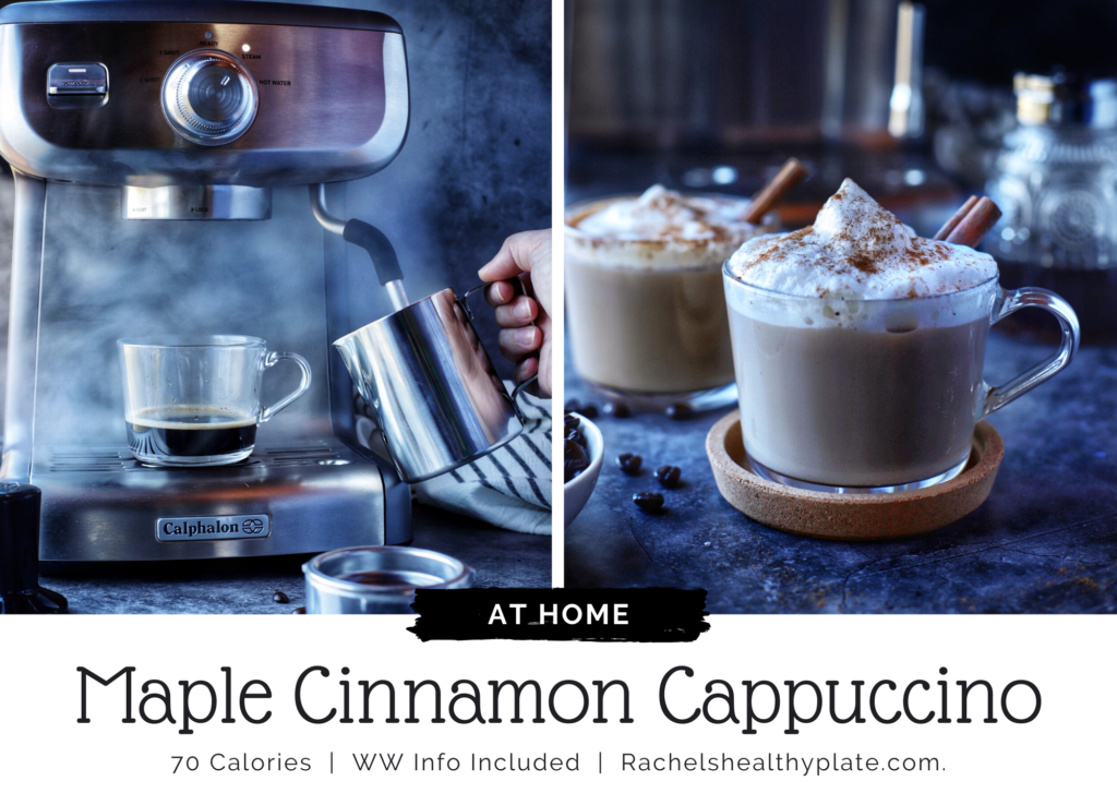 Maple Cinnamon Cappuccino rachelshealthyplate.com ww smartpoints