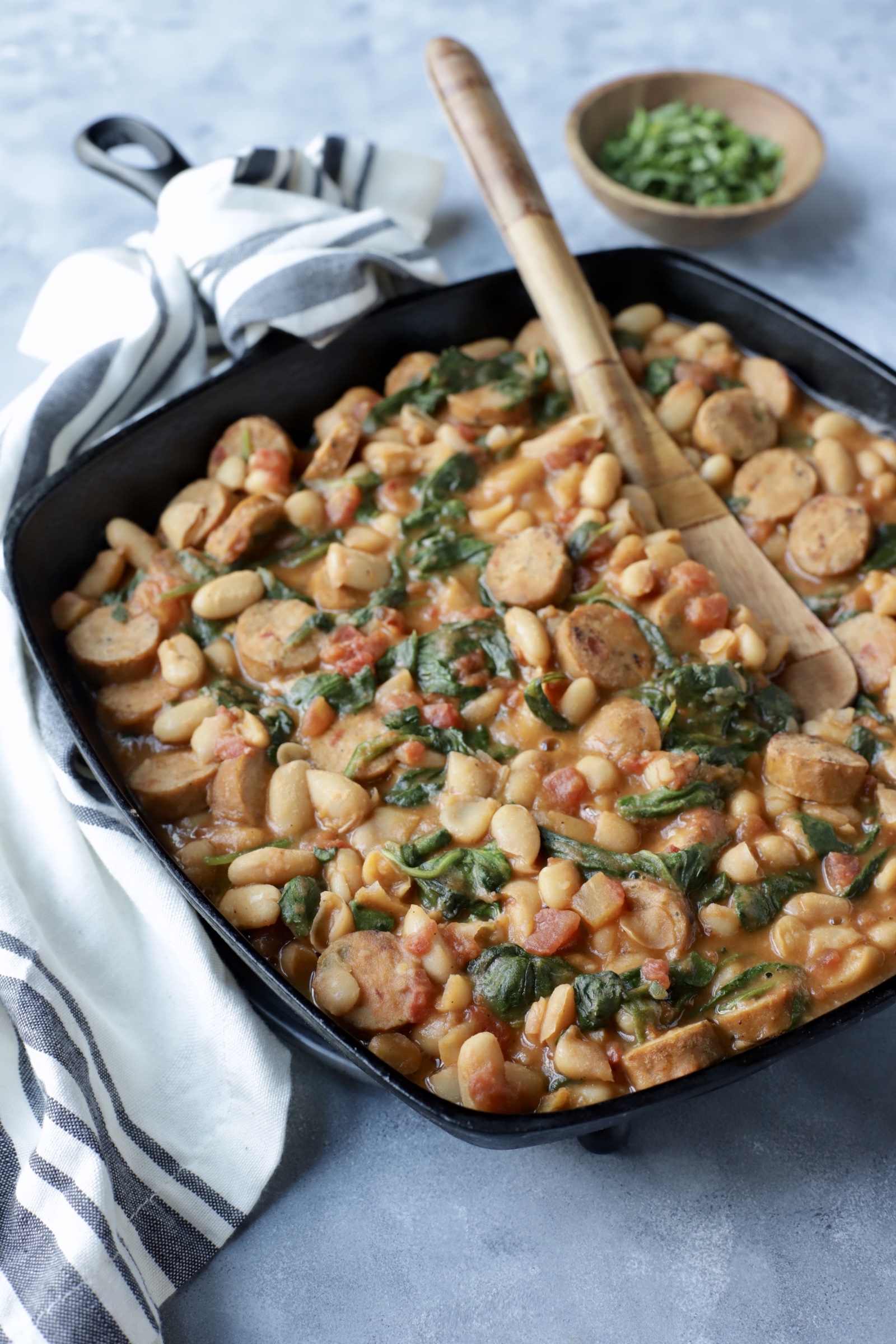 Cajun White Bean and Sausage Skillet