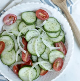 Cucumber Salad - 1 Weight Watchers Smart Point - Rachelshealthyplate.com