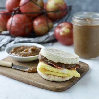 Apple Butter Breakfast Sandwich - 4 Weight Watchers Smart Points | RachelsHealthyPlate.com