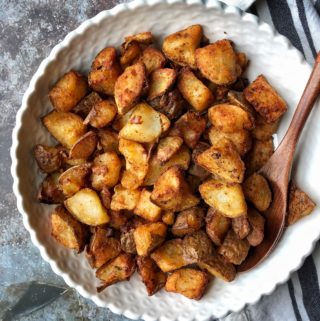 Perfect Air Fryer Potatoes | 3 WW SmartPoints & 130 Calories - Rachelshealthyplate.com | #airfryer #ww #smartpoints